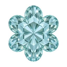 Star Flower Aquamarine